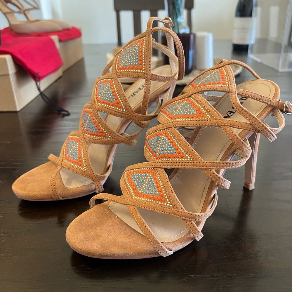 JustFab Strappy High Heel Sandals